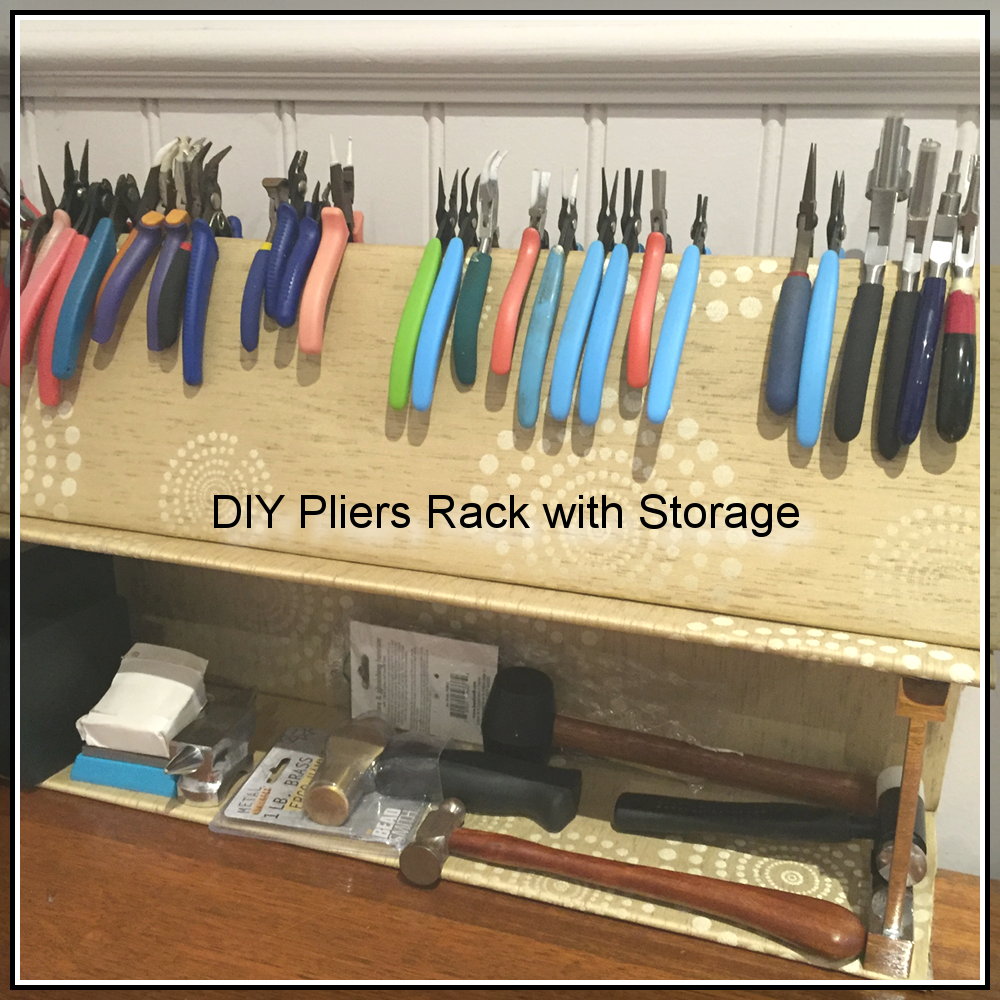 DIY plier rack with Home Depot wire shelving. Very inexpensive way to sort  out your pliers!