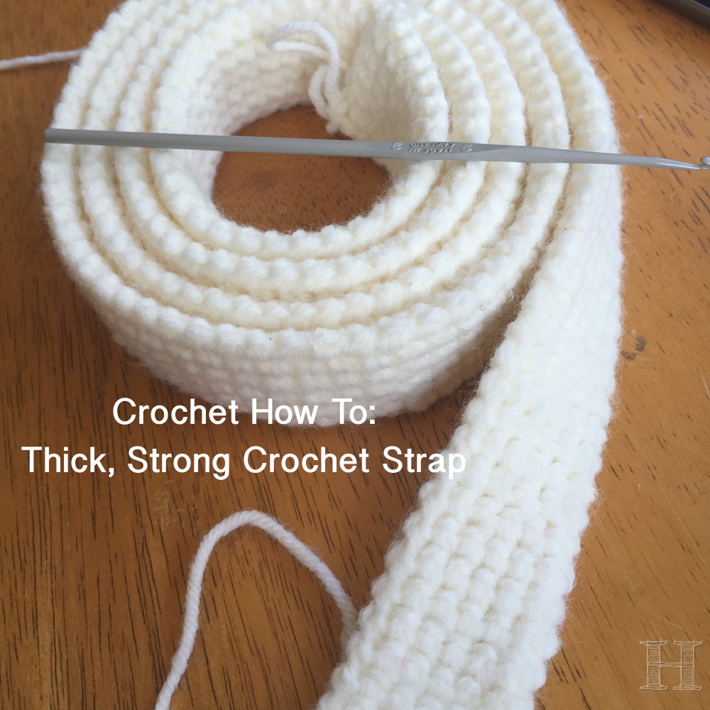 How to Crochet Simple Bag Handles That Don't Stretch Out 