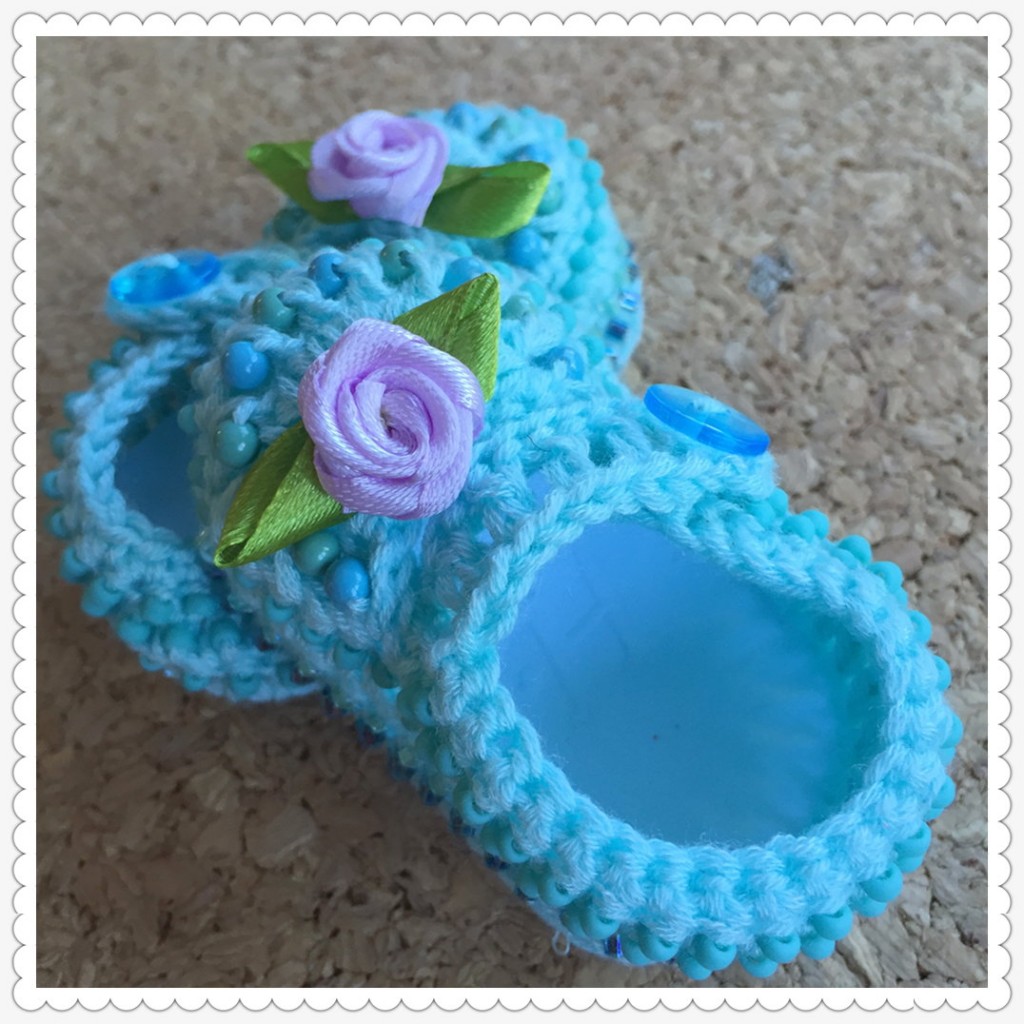 z. Crochet Baby Shoes - Baby Blues CH0375 ・ClearlyHelena