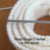 z. Circular Strap Single Crochet - in the Round; how to